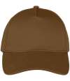 NS037 Native Spirit 5 Panel Cap Dark Camel colour image